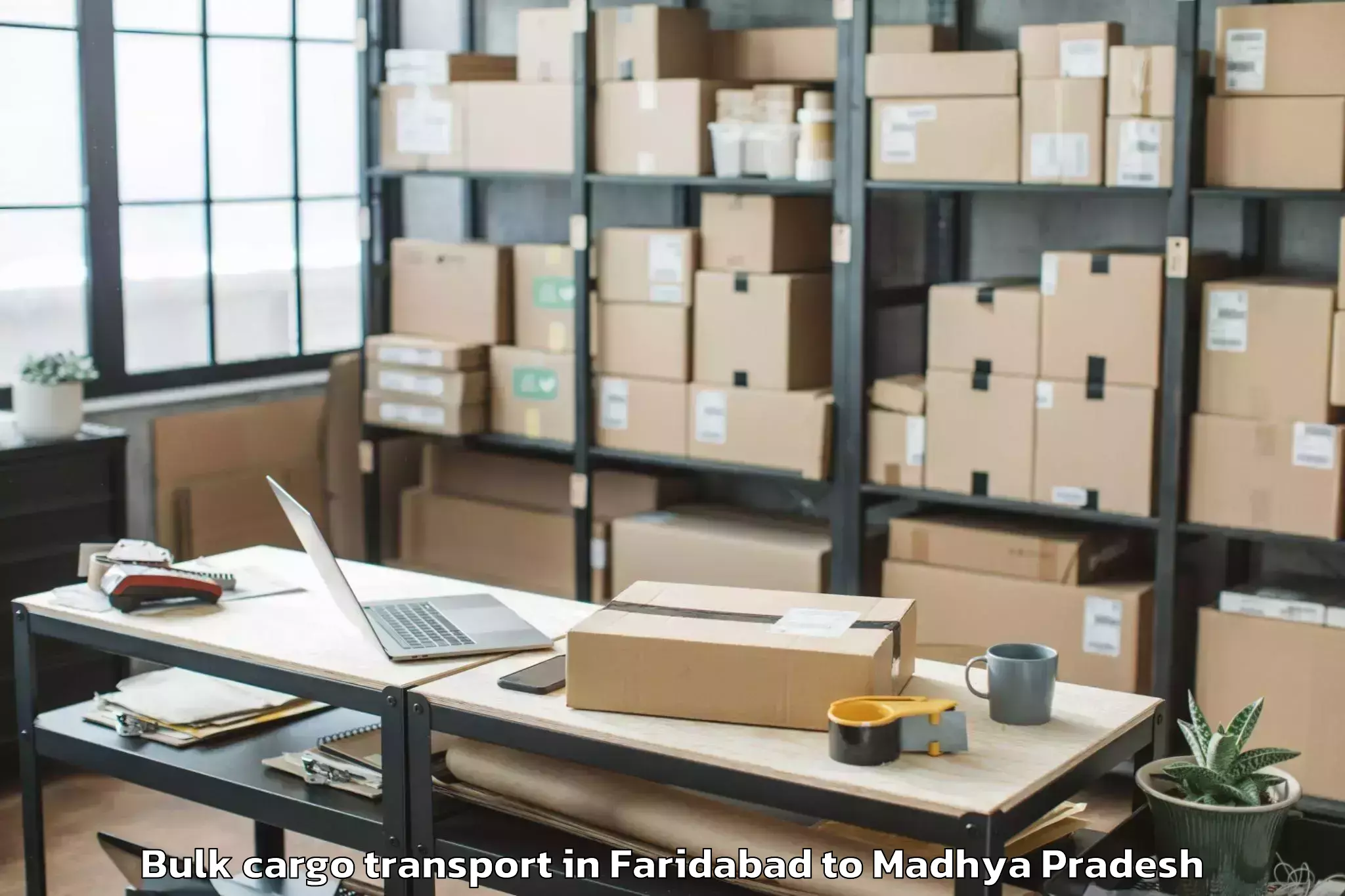 Easy Faridabad to Sage University Indore Bulk Cargo Transport Booking